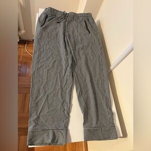 Karl Lagerfeld Black and White Checkered Pants